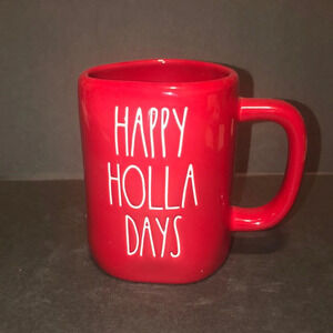 Classic Rae Dunn Artisan Collection by Magenta “Happy Holla Days” Mug